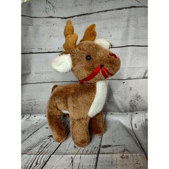 Beverly Hills Rudolph Red Nosed Reindeer Plush 16" no music or light - Picture 1 of 8
